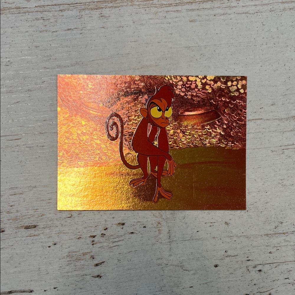 Disneys Aladdin Skybox Trading Card S3 Abu Spectra-Etch Card